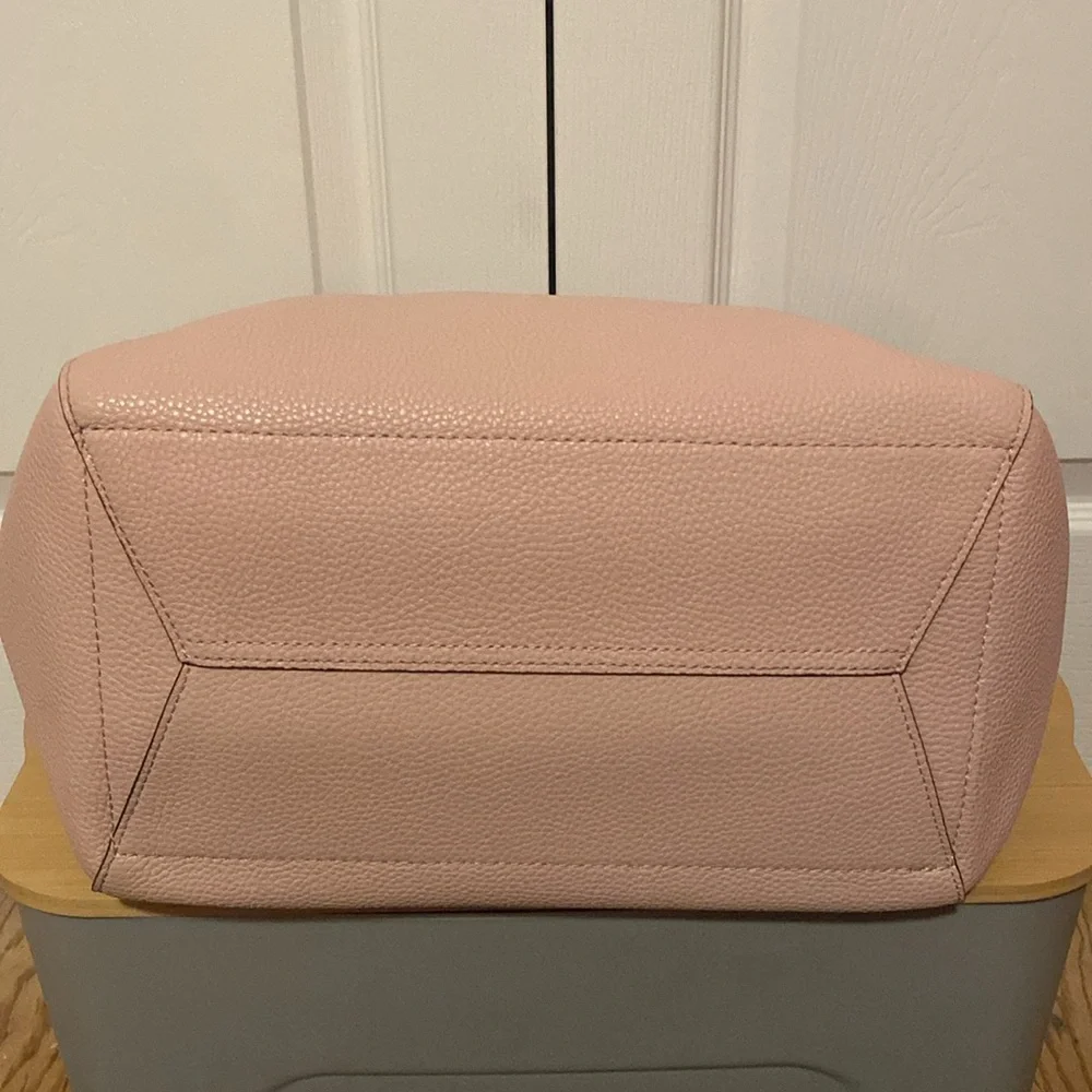 🩷Michael Kors🩷Colorblock💕Pale Pink w/ Dark Mauve💕Large Tote/Like New - Picture 11 of 15